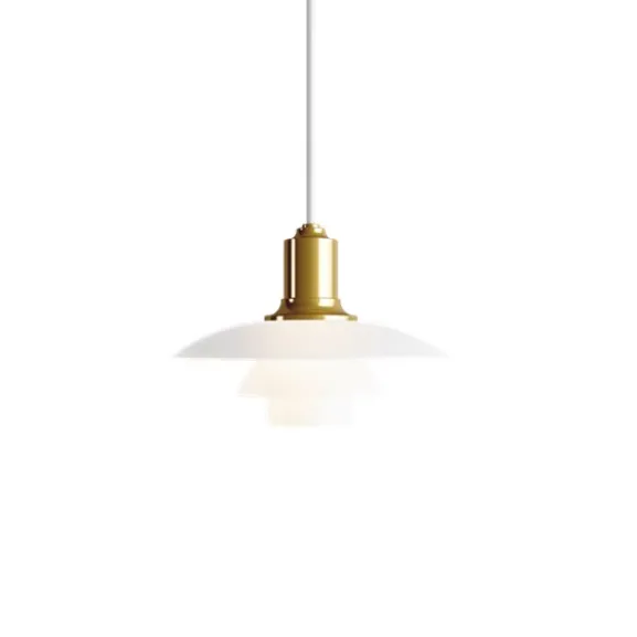 PH 2-1 pendel, mässing/opal 20cm