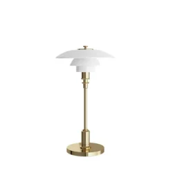 PH 2/1 portabel bordslampa, mässing