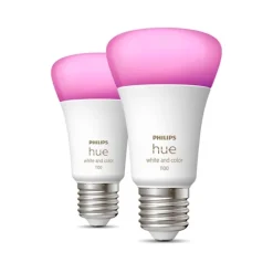 Philips Hue White & Color 2-pack E27 Smart bulb 6,5W