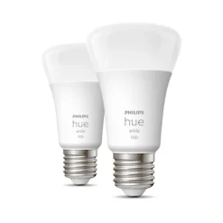 Philips Hue White 2-pack E27 Smart bulb 9,5W(75W)