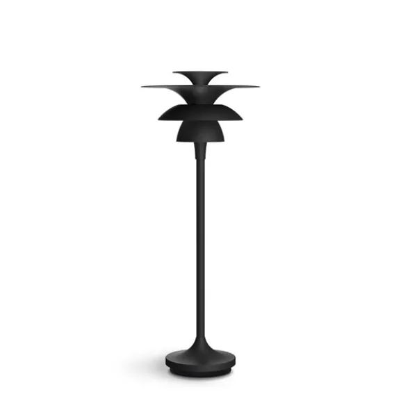 Picasso bordslampa flat svart G4
