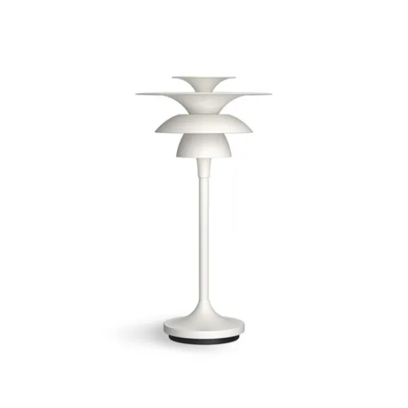 Picasso bordslampa flat vit G4