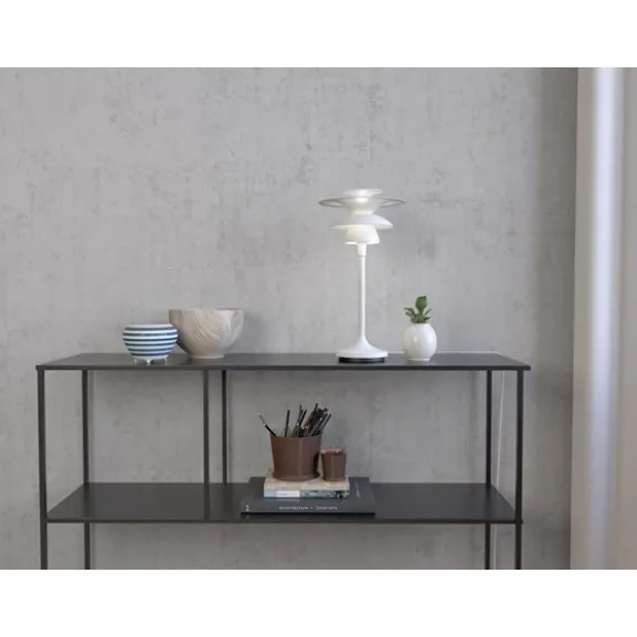 Picasso bordslampa flat vit G4