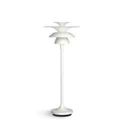 Picasso bordslampa flat vit G4
