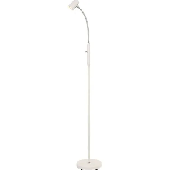 PILOT golvlampa, vit/krom