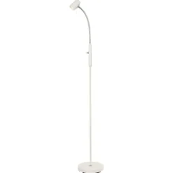 PILOT golvlampa, vit/krom