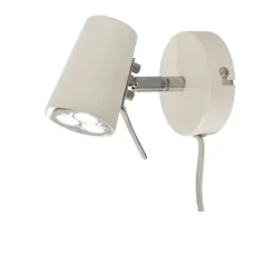 PILOT vägglampa, vit 14cm