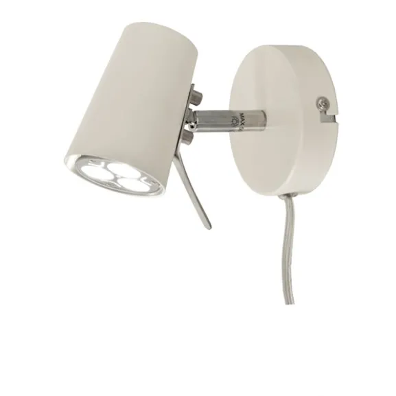 PILOT vägglampa, vit 14cm
