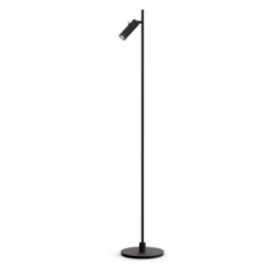 Pipeline golvlampa mattsvart enkel GU10 MR11