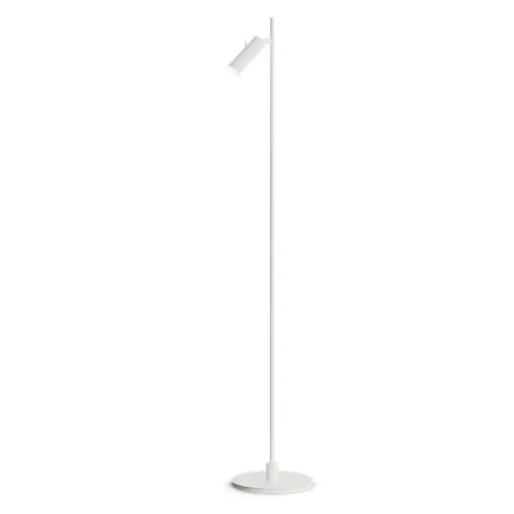 Pipeline golvlampa mattvit enkel GU10 MR11