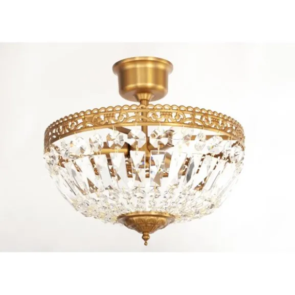Plafond Classic Liten Borstad Mässing 35cm