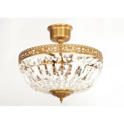 Plafond Classic Liten Borstad Mässing 35cm