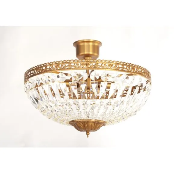 Plafond Classic Medium Borstad Mässing 47cm