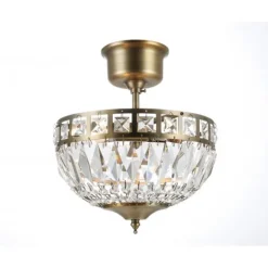 Plafond Flores Liten Antikmässing 25cm