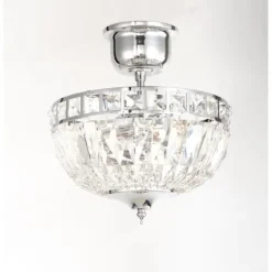 Plafond Flores Liten Krom 25cm