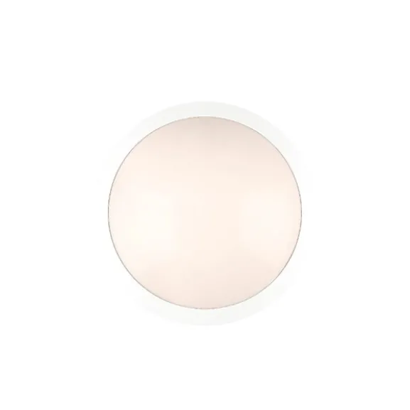 Plafond Moon Public Round Vit