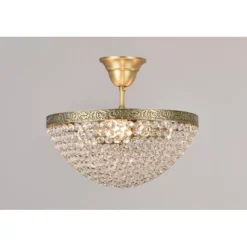 Plafond Oscar Antikmässing 30cm