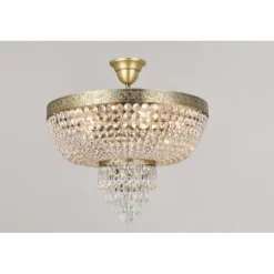 Plafond Queen Antikmässing 40cm