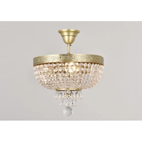Plafond Queen Antikmässing 30cm