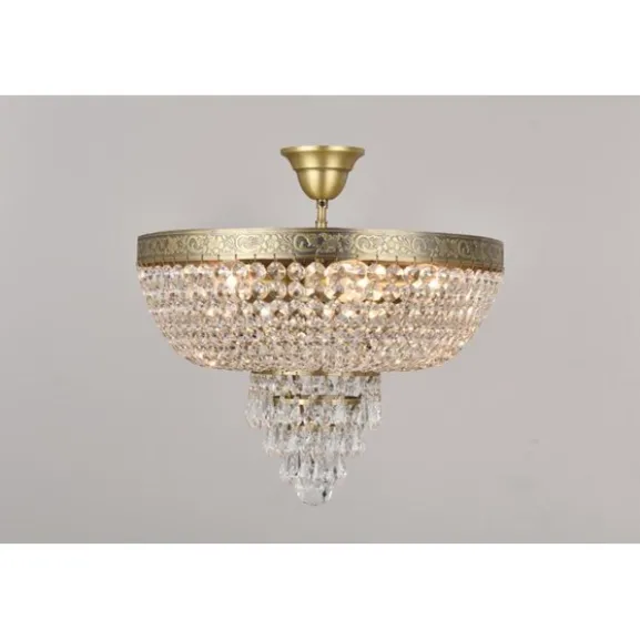 Plafond Queen Antikmässing 50cm