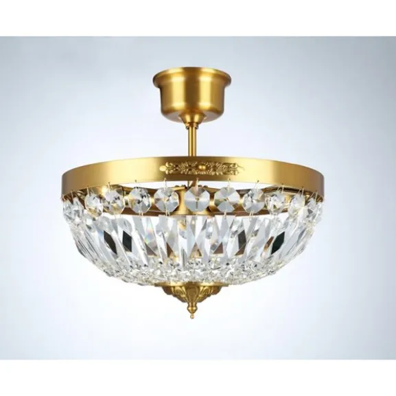 Plafond Rhea Liten Borstad Mässing 36cm