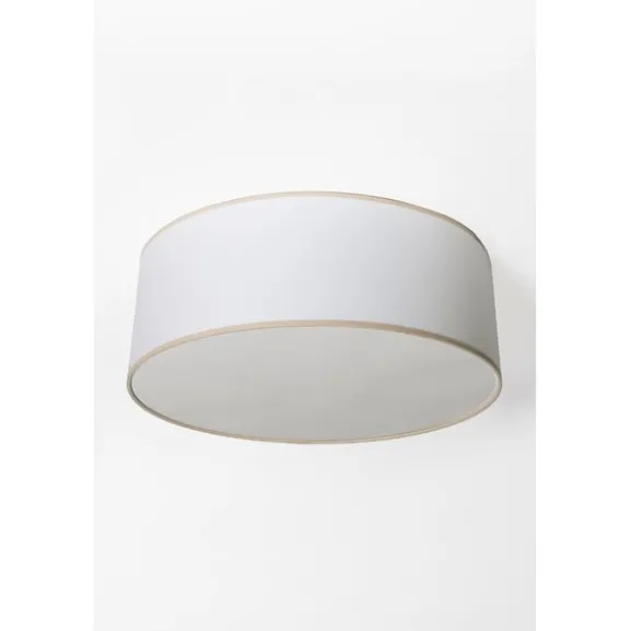Plafond Theo D48 E27x3 bomull vit/havre