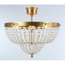 Plafond Victoria Liten Borstad Mässing 47cm