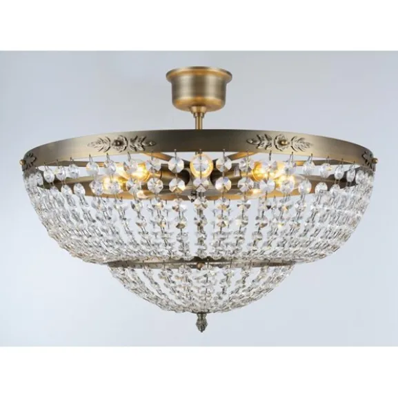 Plafond Victoria Stor Antikmässing 56cm