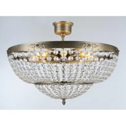 Plafond Victoria Stor Antikmässing 56cm
