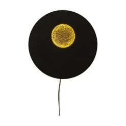 PLANET vägglampa, svart/guld