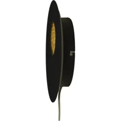 PLANET vägglampa, svart/guld