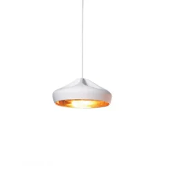 Pleat box 36 Takpendel, vit/guld