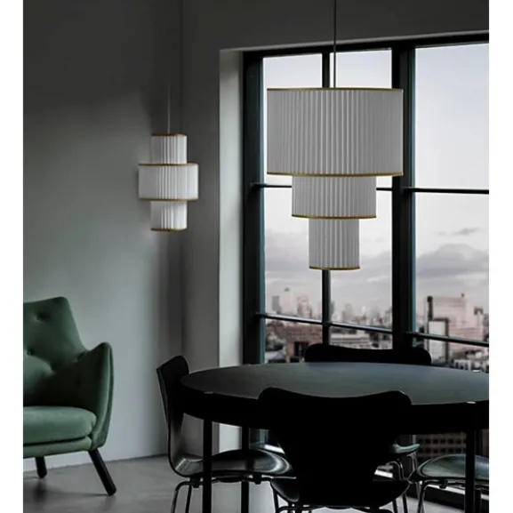 Plivello pendel S-M-L, vit/guld