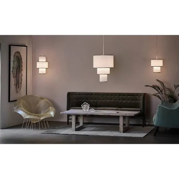 Plivello pendel S-M-L, vit/guld