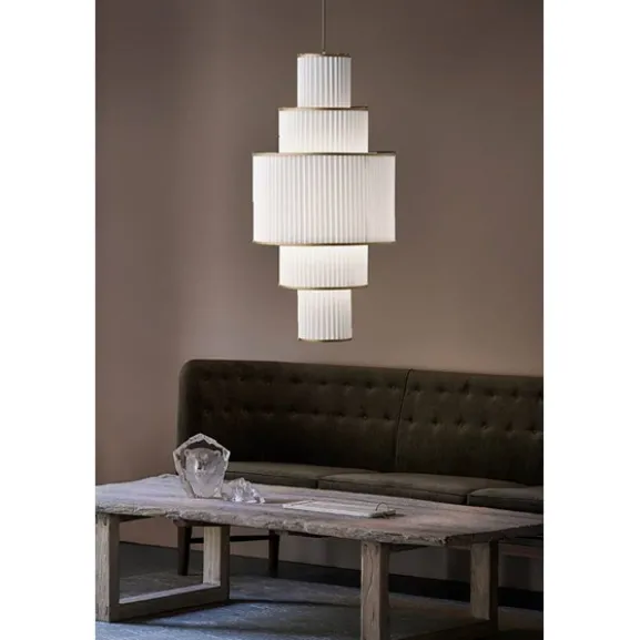 Plivello pendel S-M-L-M-S, vit/guld
