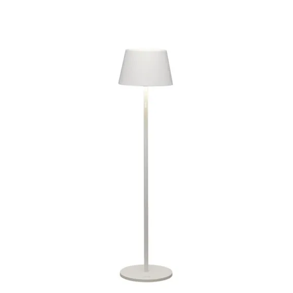 Pomezia golvlampa RGB, vit