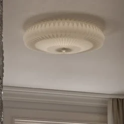 Pompom plafond, vit 57cm