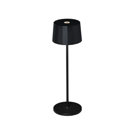 Positano bordslampa svart rund