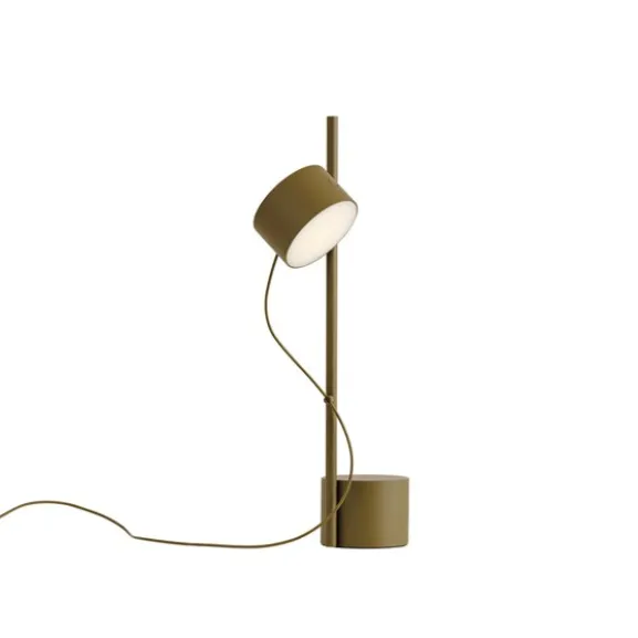 Post bordslampa, brungrön