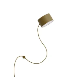 Post vägglampa, brungrön