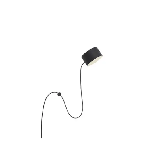 POST vägglampa, svart