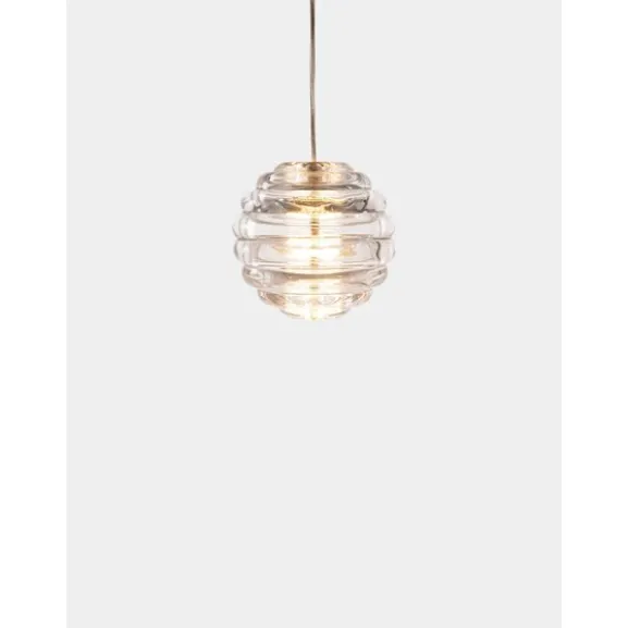 Press Pendant Mini Sphere Clear 2700K LED CB-CCC
