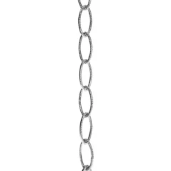 Präglad kätting 1m Nickel