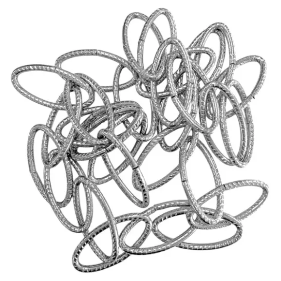 Präglad kätting 10m Nickel