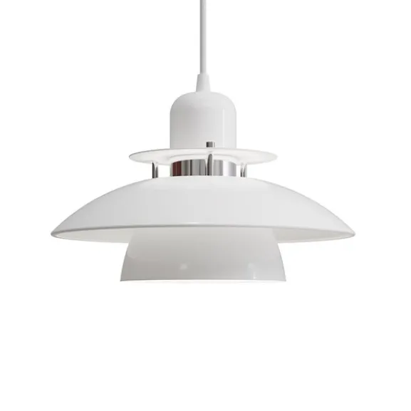 Primus IV pendel Glossy vit/chrome D280