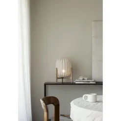 Prisma bordslampa, ek/natur linne 42cm