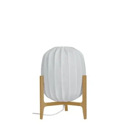 Prisma bordslampa, ek/vit linne 42cm