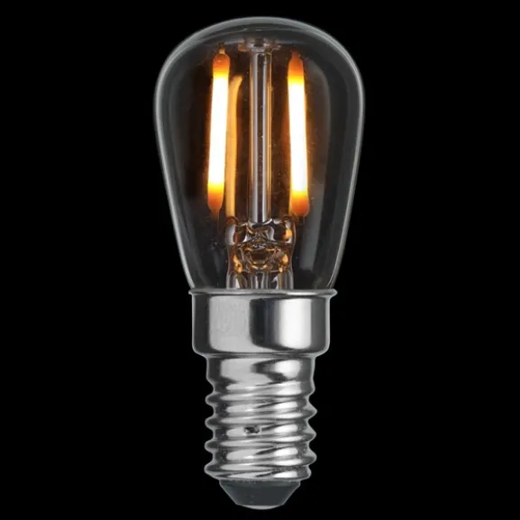Päron LED klar E14 0,8W 2200K dimbar
