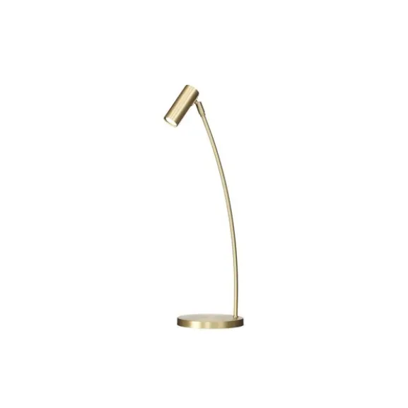 Puck bordslampa, matt mässing 63cm