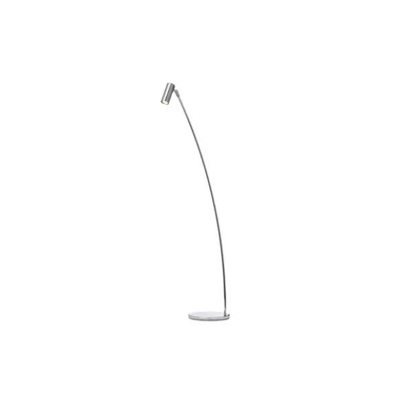 Puck golvlampa, krom 125cm